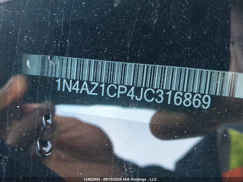 2018 Nissan Leaf S/Sv/Sl VIN: 1N4AZ1CP4JC316869 Lot: 12402804