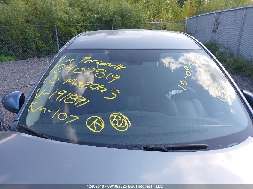 2010 Mazda 3 I VIN: JM1BL1SF0A1191891 Lot: 12402819