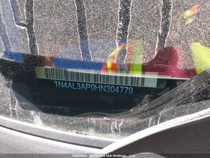 2017 Nissan Altima 2.5/S/Sv/Sl/Sr VIN: 1N4AL3AP0HN304779 Lot: 12402933