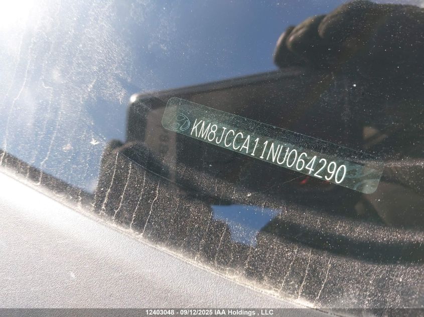 2022 Hyundai Tucson Hybrid VIN: KM8JCCA11NU064290 Lot: 12403048