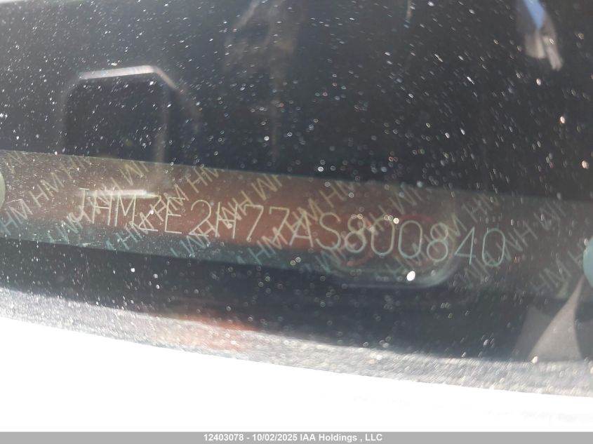 2010 Honda Insight Ex VIN: JHMZE2H77AS800840 Lot: 12403078