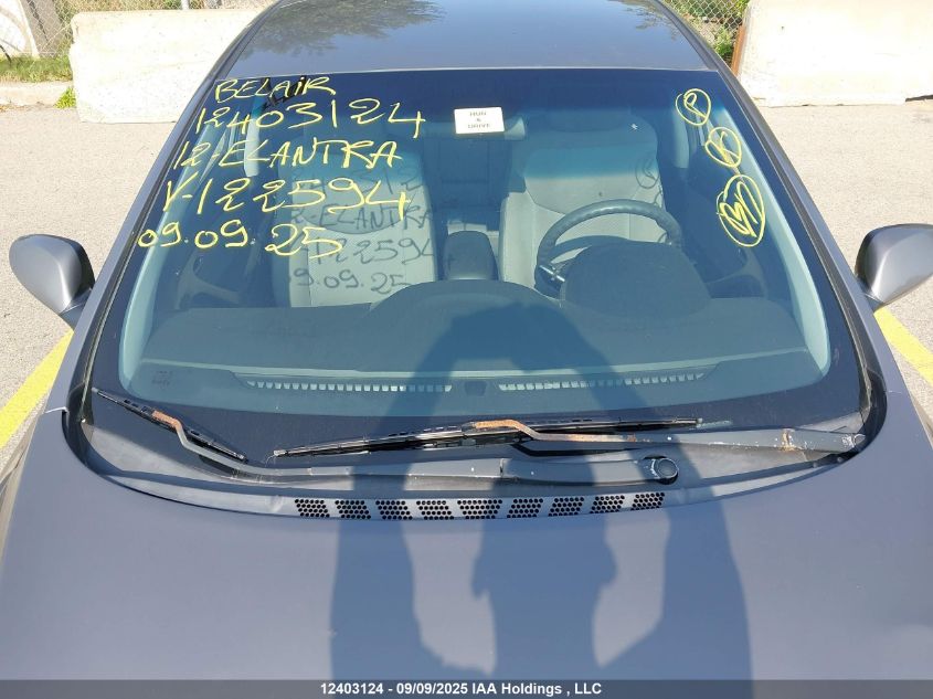 2012 Hyundai Elantra VIN: 5NPDH4AE1CH122594 Lot: 12403124