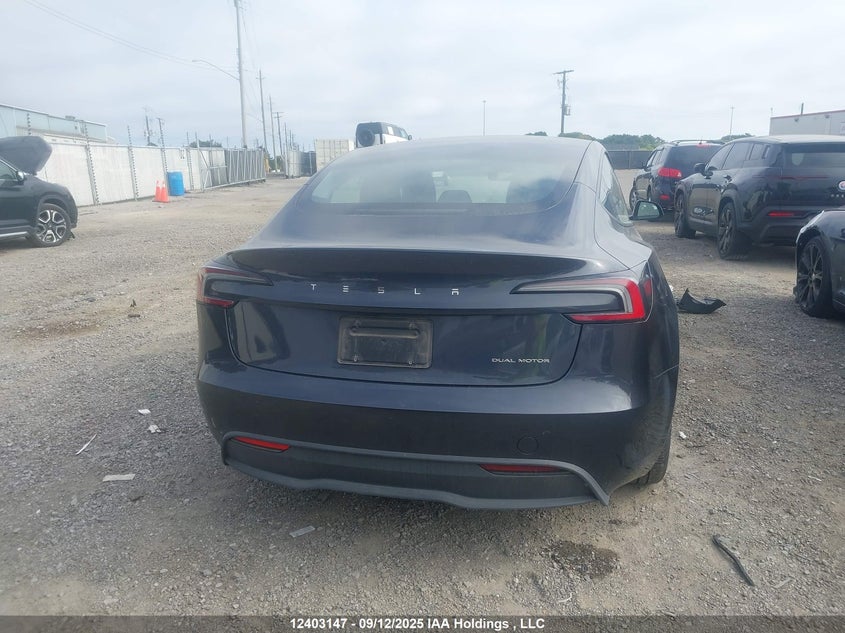 2025 Tesla Model 3 Long Range VIN: 5YJ3E1EB6SF877529 Lot: 12403147