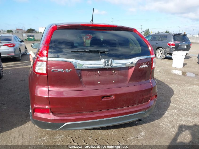 2015 Honda Cr-V Lx VIN: 2HKRM4H32FH114207 Lot: 12403203