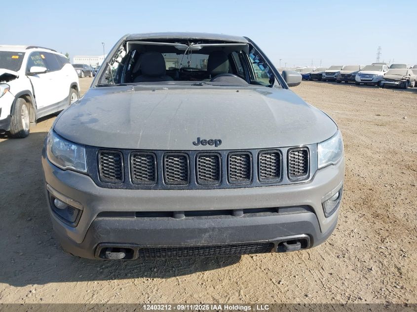 2019 Jeep Compass Sport VIN: 3C4NJDAB4KT770380 Lot: 12403212