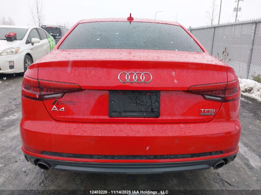 2017 Audi A4 Prestige VIN: WAUFNAF46HN014377 Lot: 12403220