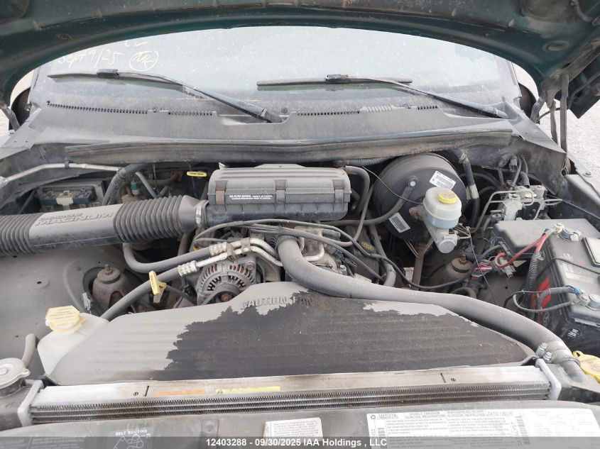 1998 Dodge Ram 1500 VIN: 1B7HF13Z5WJ181052 Lot: 12403288