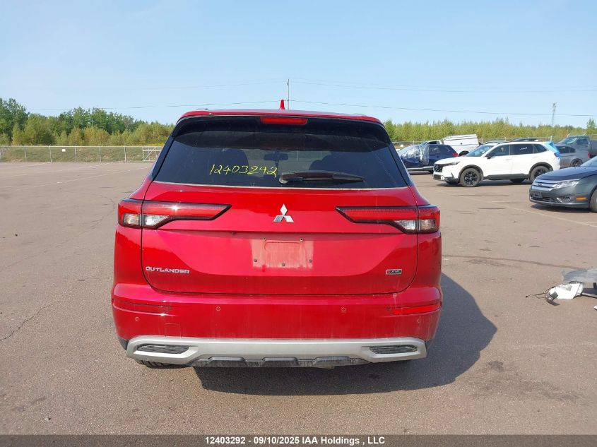 2022 Mitsubishi Outlander Le/Le Premium/Se/Sel VIN: JA4J4UA8XNZ605256 Lot: 12403292