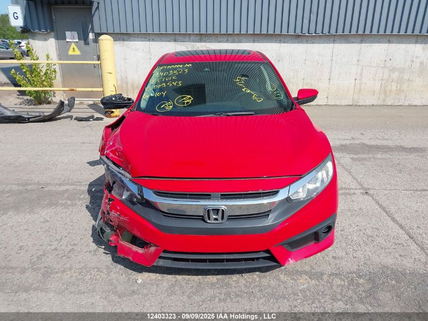 2018 Honda Civic Ex 4Dr VIN: 2HGFC2F83JH009543 Lot: 12403323