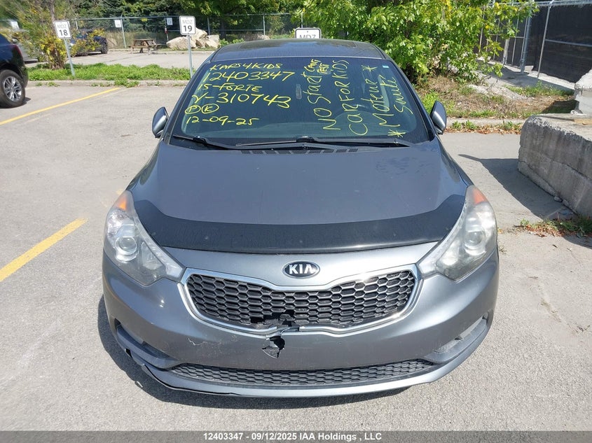 KNAFX5A85F5310743 2015 KIA FORTE photo no. 13