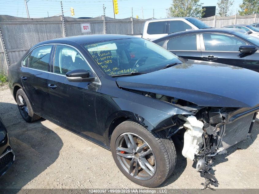 2015 Volkswagen Passat S VIN: 1VWAS7A33FC104793 Lot: 12403357