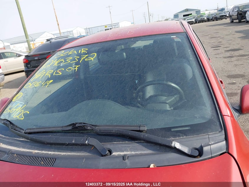 2007 Toyota Yaris VIN: JTDBT923771013649 Lot: 12403372