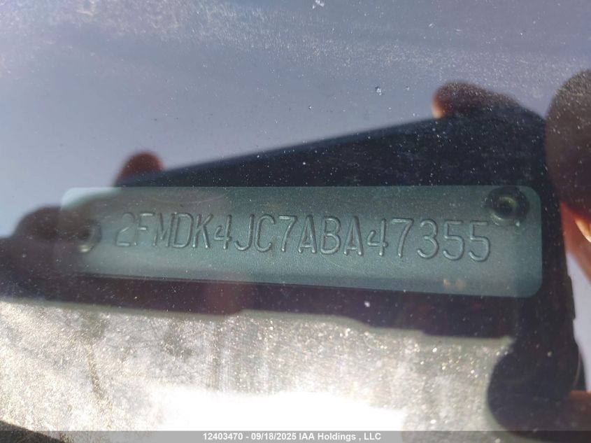 2010 Ford Edge Sel VIN: 2FMDK4JC7ABA47355 Lot: 12403470