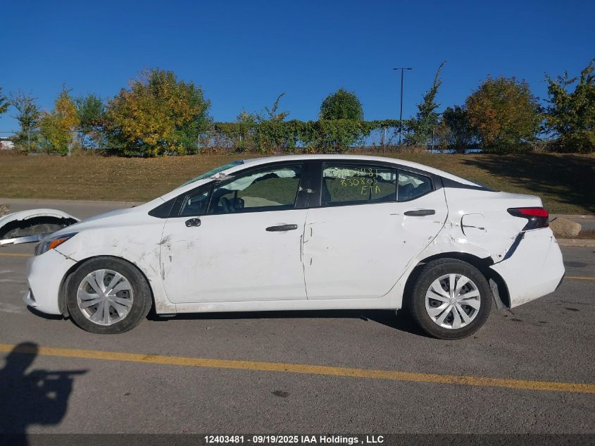 2022 Nissan Versa S VIN: 3N1CN8DV4NL830805 Lot: 12403481