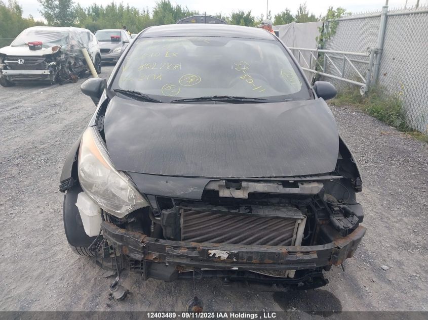 2013 Kia Rio Ex/Lx/Lx+/Sx VIN: KNADM5A39D6852228 Lot: 12403489