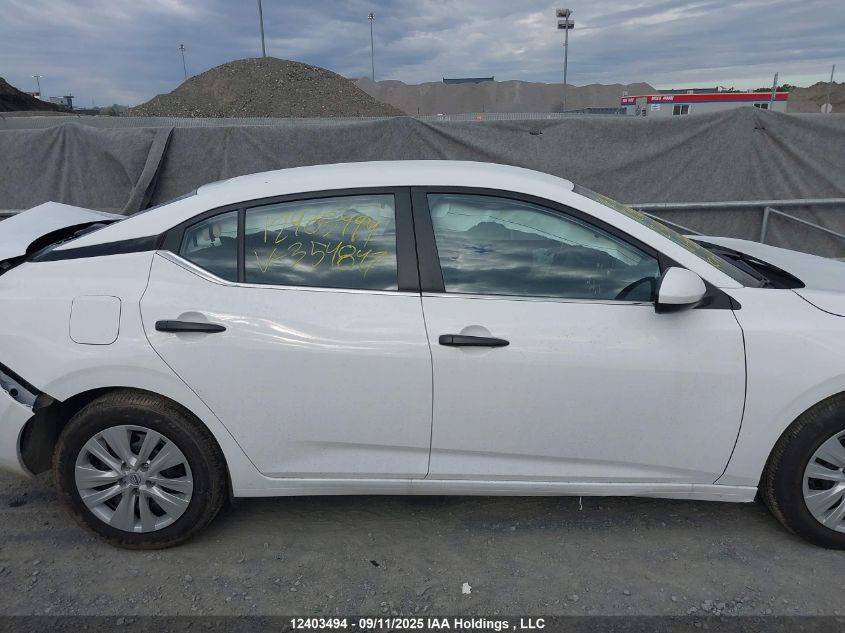 2025 Nissan Sentra S/S Plus VIN: 3N1AB8BV4SY354847 Lot: 12403494