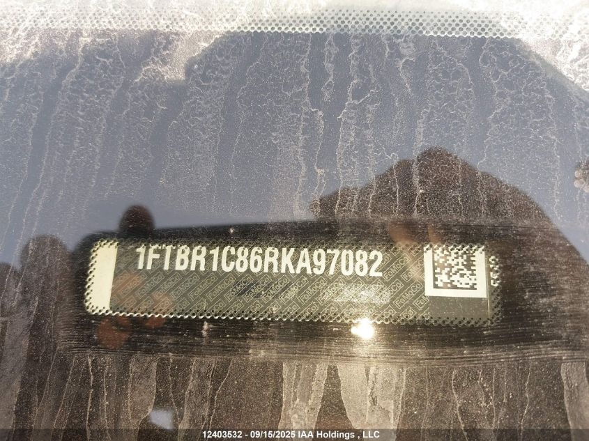 2024 Ford Transit T-250 VIN: 1FTBR1C86RKA97082 Lot: 12403532