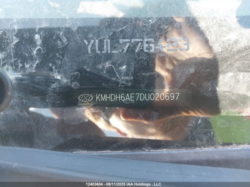 2013 Hyundai Elantra Coupe Gs/Se VIN: KMHDH6AE7DU020697 Lot: 12403604