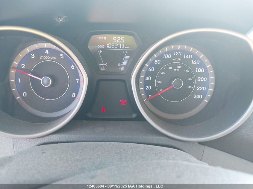 2013 Hyundai Elantra Coupe Gs/Se VIN: KMHDH6AE7DU020697 Lot: 12403604