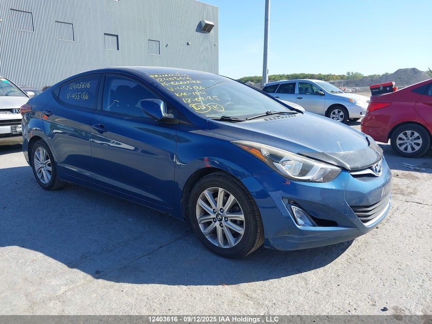 KMHDH4AEXFU455186 2015 Hyundai Elantra Sport Appearance auction photo 1
