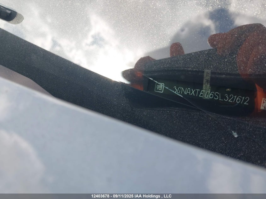 2025 Chevrolet Equinox Rs Awd VIN: 3GNAXTEG6SL321612 Lot: 12403678