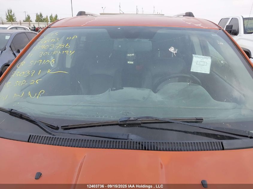 2011 Dodge Journey R/T VIN: 3D4PH6FG2BT519106 Lot: 12403736