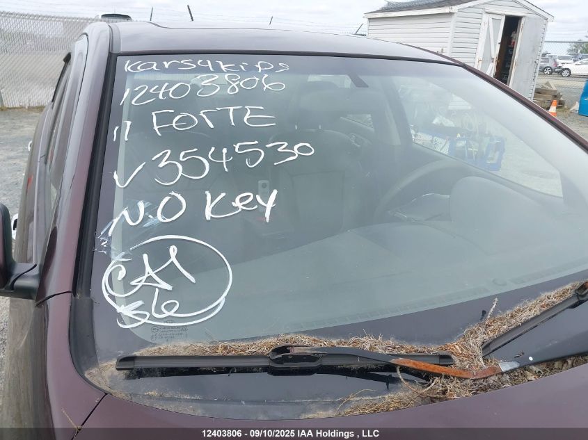 2011 Kia Forte Sx VIN: KNAFW4A35B5354530 Lot: 12403806