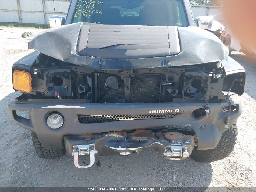 2006 Hummer H3 VIN: 5GTDN136768267566 Lot: 12403834