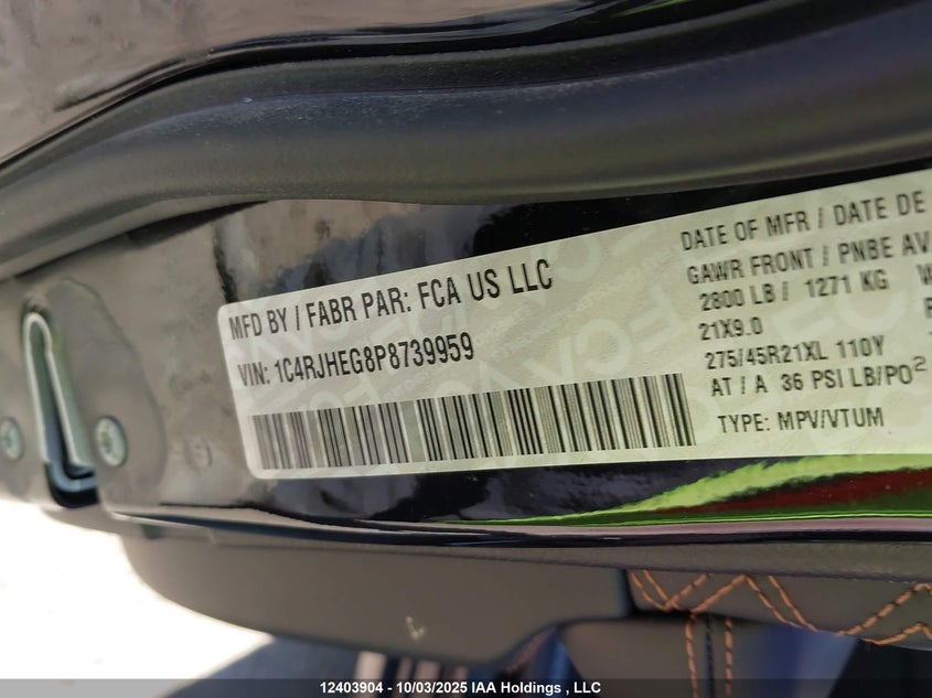 1C4RJHEG8P8739959 2023 JEEP GRAND CHEROKEE photo no. 9