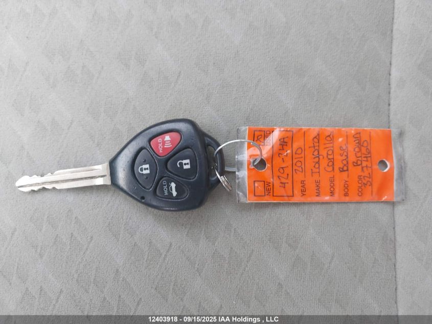 2010 Toyota Corolla S/Le/Xle VIN: 2T1BU4EE1AC327460 Lot: 12403918