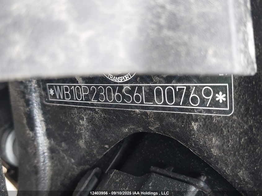 2025 BMW S 1000 Rr VIN: WB10P2306S6L00769 Lot: 12403956