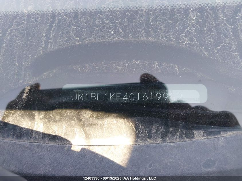 2012 Mazda Mazda3 Gx VIN: JM1BL1KF4C1619982 Lot: 12403990