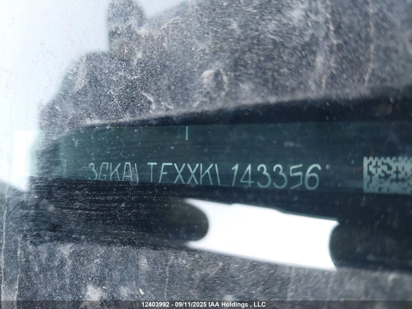 2019 GMC Terrain Sle VIN: 3GKALTEXXKL143356 Lot: 12403992