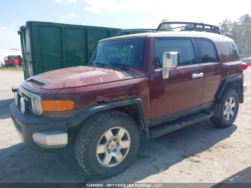 2008 Toyota Fj Cruiser VIN: JTEBU11F78K019601 Lot: 12404003