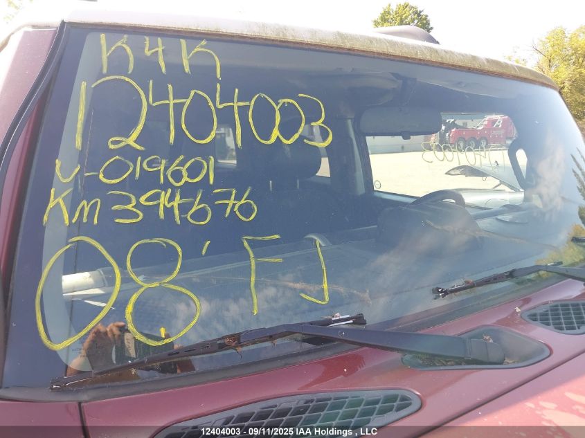 2008 Toyota Fj Cruiser VIN: JTEBU11F78K019601 Lot: 12404003