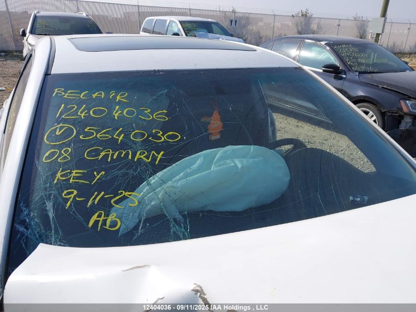 2008 Toyota Camry Le/Xle/Se VIN: 4T1BK46K68U564030 Lot: 12404036