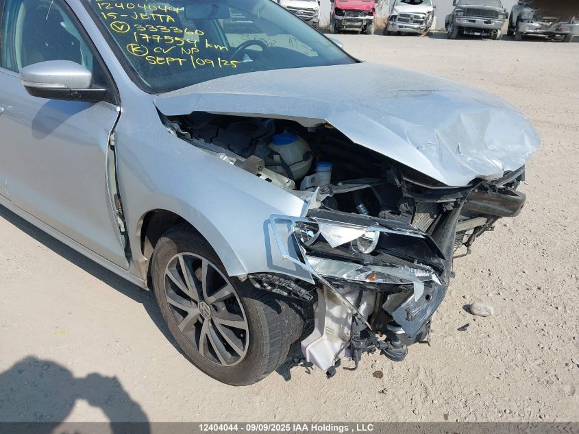 2015 Volkswagen Jetta Se VIN: 3VWD07AJXFM333360 Lot: 12404044