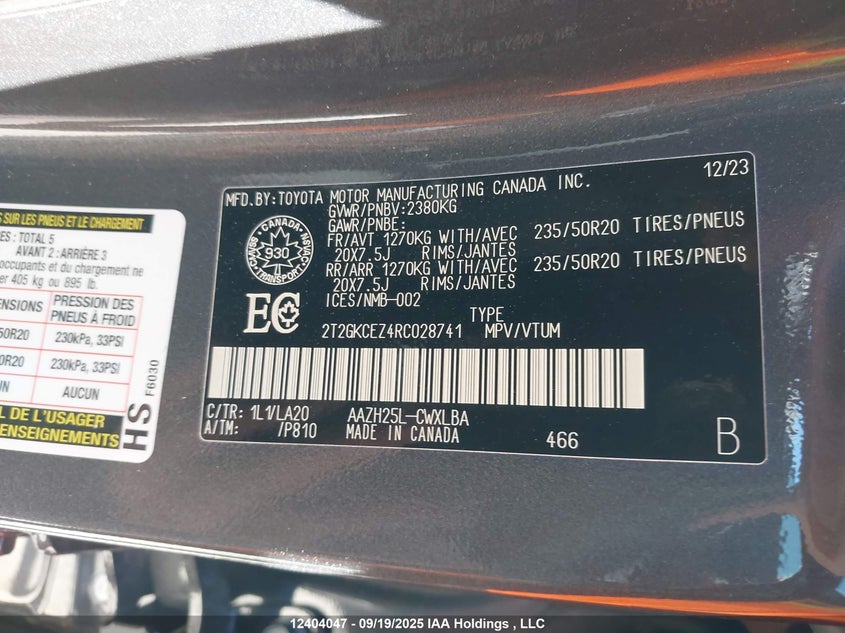 2T2GKCEZ4RC028741 2024 LEXUS NX photo no. 9