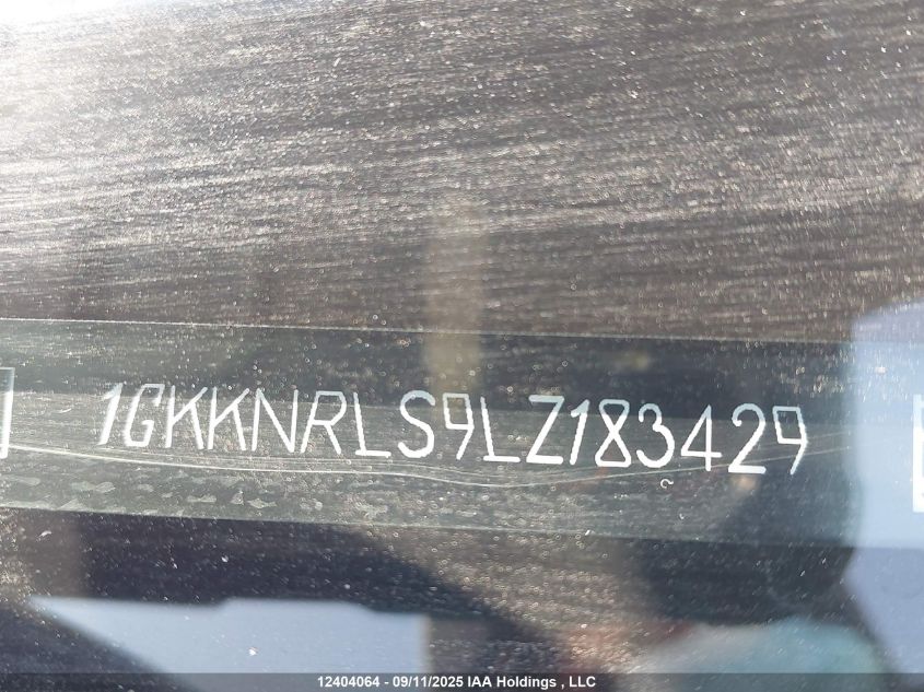 2020 GMC Acadia Sle VIN: 1GKKNRLS9LZ183429 Lot: 12404064