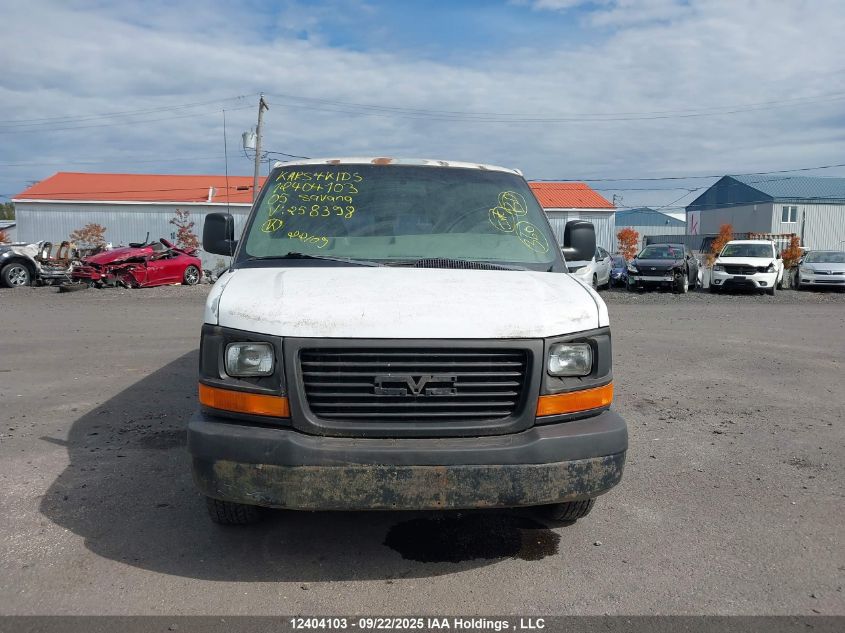 2005 GMC Savana Standard VIN: 1GTGG29V851258398 Lot: 12404103