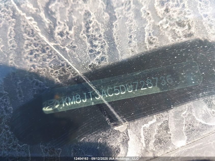 2013 Hyundai Tucson VIN: KM8JT3AC5DU728736 Lot: 12404163