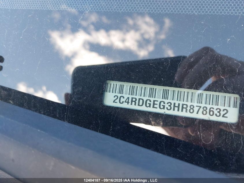 2017 Dodge Grand Caravan Gt VIN: 2C4RDGEG3HR878632 Lot: 12404187