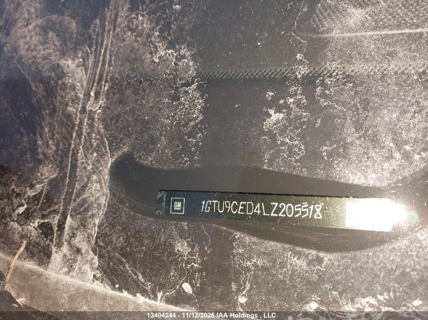 2020 GMC Sierra 1500 Elevation VIN: 1GTU9CED4LZ205518 Lot: 12404244
