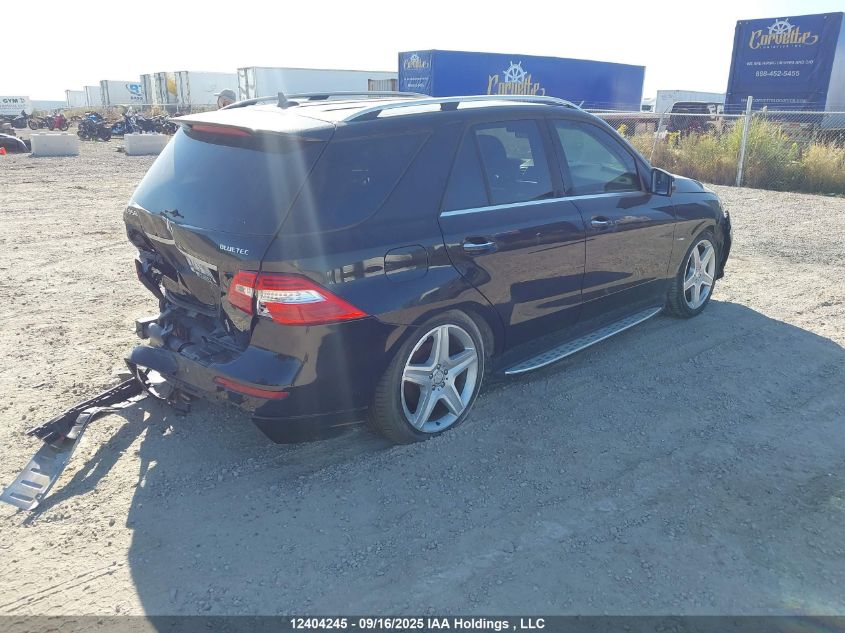 2012 Mercedes-Benz Ml 350 Bluetec 4Matic VIN: 4JGDA2EB0CA086831 Lot: 12404245