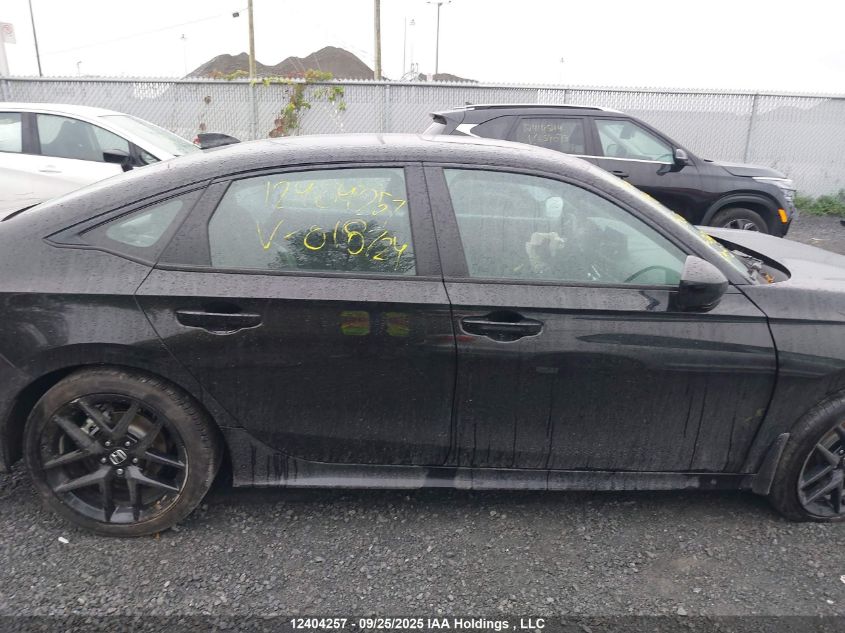 2025 Honda Civic Sport/Sport Touring VIN: 2HGFE4F89SH018724 Lot: 12404257