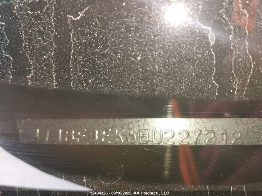 2011 Toyota Camry Se/Le/Xle VIN: 4T1BF3EK5BU227212 Lot: 12404326