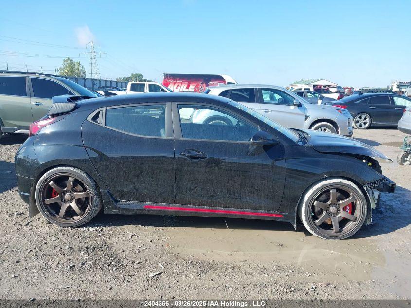 2022 Hyundai Veloster N Dct VIN: KMHT36AH6NU014833 Lot: 12404356