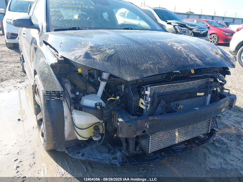 2022 Hyundai Veloster N Dct VIN: KMHT36AH6NU014833 Lot: 12404356