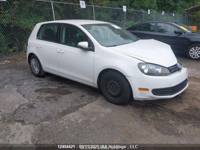 2013 Volkswagen Golf 2.5L Comfortline/2.5L Highline/2.5L Trendline/Wolfsburg Edition 2.5L white hatchback null WVWDA7AJ4DW107909 photo #1