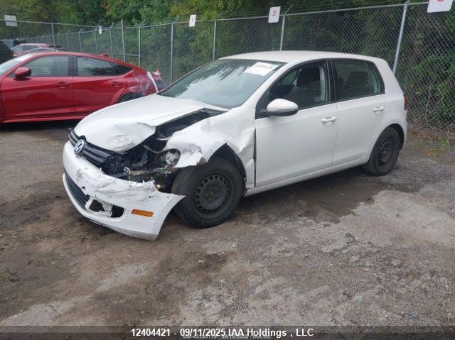 2013 Volkswagen Golf 2.5L Comfortline/2.5L Highline/2.5L Trendline/Wolfsburg Edition 2.5L white hatchback null WVWDA7AJ4DW107909 photo #4